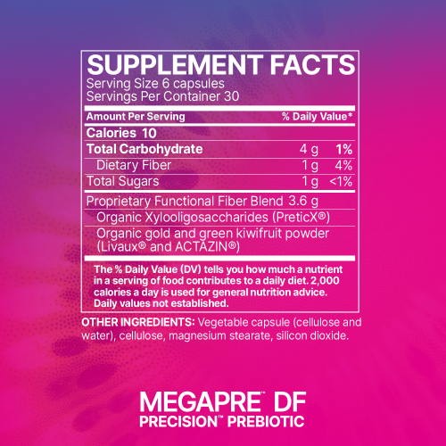megapre dairy free microbiome labs supplement facts