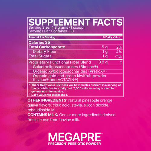 megapre (microbiome labs) - supports keystone gut bacteria supplement facts