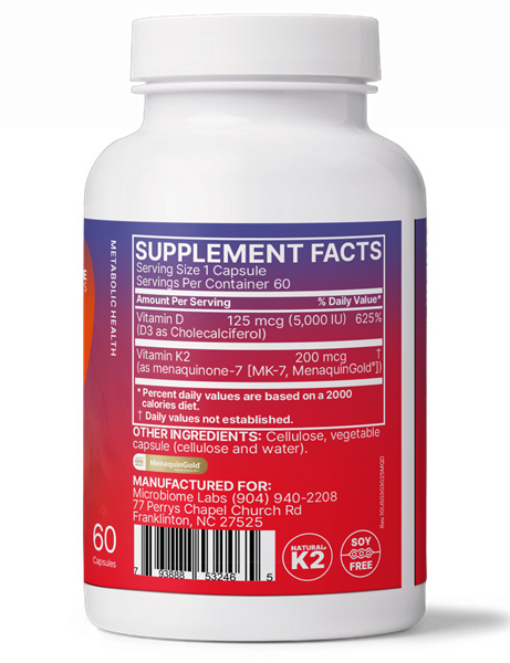 megaquin k2+d3 microbiome labs