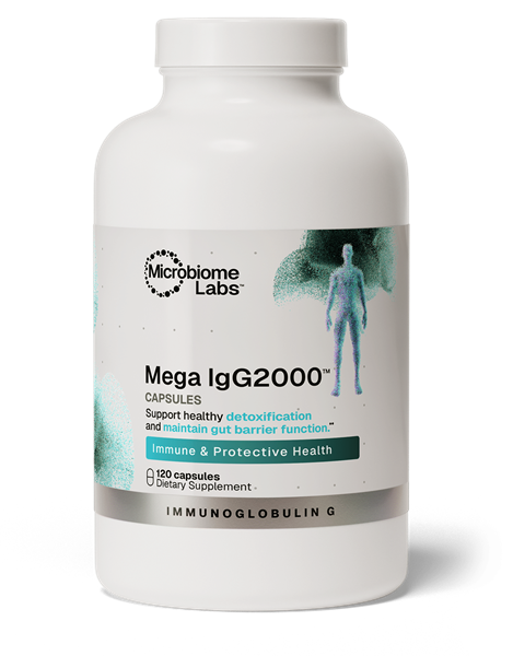 megaigg2000 mIcrobiome labs | igg supplement | immunoglobulins | immunolin | serum derived igg | sbi