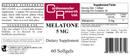 melatone (ecological formulas) label