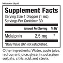 melatonin liquid (equilife) supplement facts