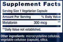 melatonin 300 mcg (life extension) supplement facts
