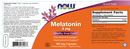 melatonin 3 mg (now foods) label