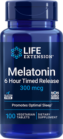 melatonin 6 hour timed release 300 mcg (life extension)