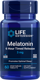 melatonin 6 hour timed release 3 mg (life extension)
