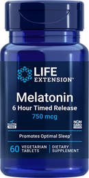 melatonin 6 hour timed release 750 mcg (life extension)