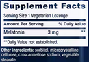 melatonin lozenges 3 mg (life extension) supplement facts