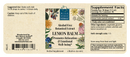 melissa glycerite wise woman herbals label