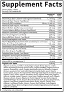 men's multi organic garden of life supplement facts