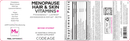 menopause hair & skin vitamins+ codeage label
