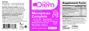 menopause complete diem label