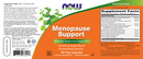 menopause support (now foods) label
