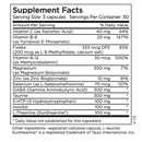 metacalm (metabolic maintenance) supplement facts
