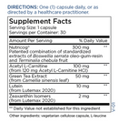 metamind metabolic maintenance supplement facts