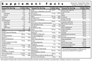 metabolic detox complete - natural vanilla (metabolic maintenance) supplement facts