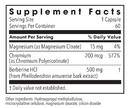 berberine + chromium (metabolic maintenance) supplement facts