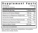 muscle recovery (metabolic maintenance) supplement facts