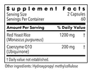 red yeast rice with coq10 (metabolic maintenance) supplement facts