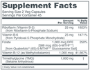 methyl-action (protocol for life balance) supplement facts
