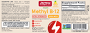 methyl b-12 lemon jarrow formulas label