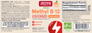 methyl b-12 tropical jarrow formulas label