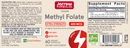 methyl folate 400 mcg jarrow formulas label