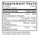 l-methylfolate 10 mg + cofactors (methylpro) supplement facts