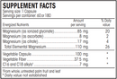 Mg plus guard (perque) supplement facts