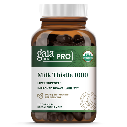 milk thistle 1000 gaia herbs pro