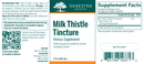 milk thistle tincture genestra label