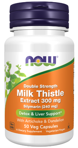 silymarin double strength 300 mg (now foods) | milk thistle