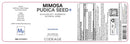 mimosa pudica seed codeage label