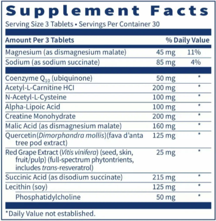 MitoThera Tablets Klaire Labs supplements