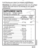 mito guard 100 plus (perque) supplement facts