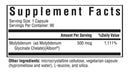 molybdenum (seeking health) supplement facts