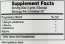 montiff amino starter supplement facts