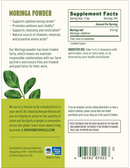 moringa powder label
