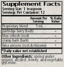 mother's cordial wise woman herbals supplement facts