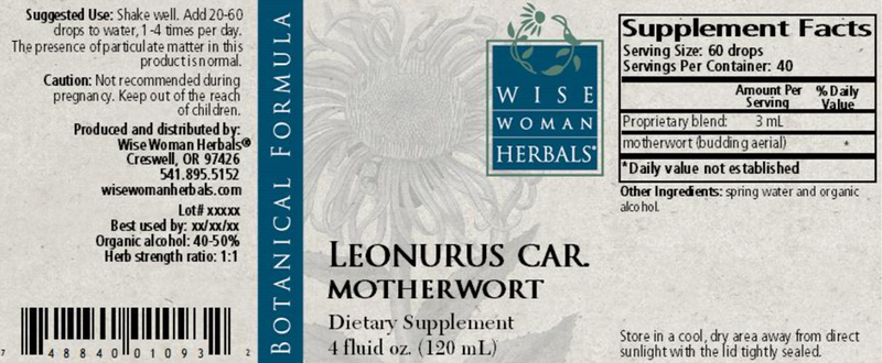Motherwort 4oz Wise Woman Herbals products