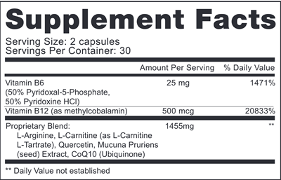 MotilityBoost- Male Fertility Supplement (Fairhaven Health) Supplement Facts