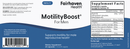 motilityboost for men (fairhaven health) | male fertility supplement label