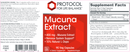mucuna extract (protocol for life balance) label