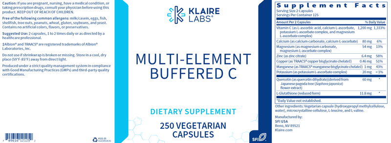 Multi-Element Buffered C (Klaire Labs) Label