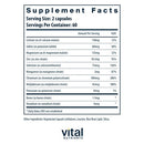 multi-minerals citrate no copper & iron vital nutrients supplement facts