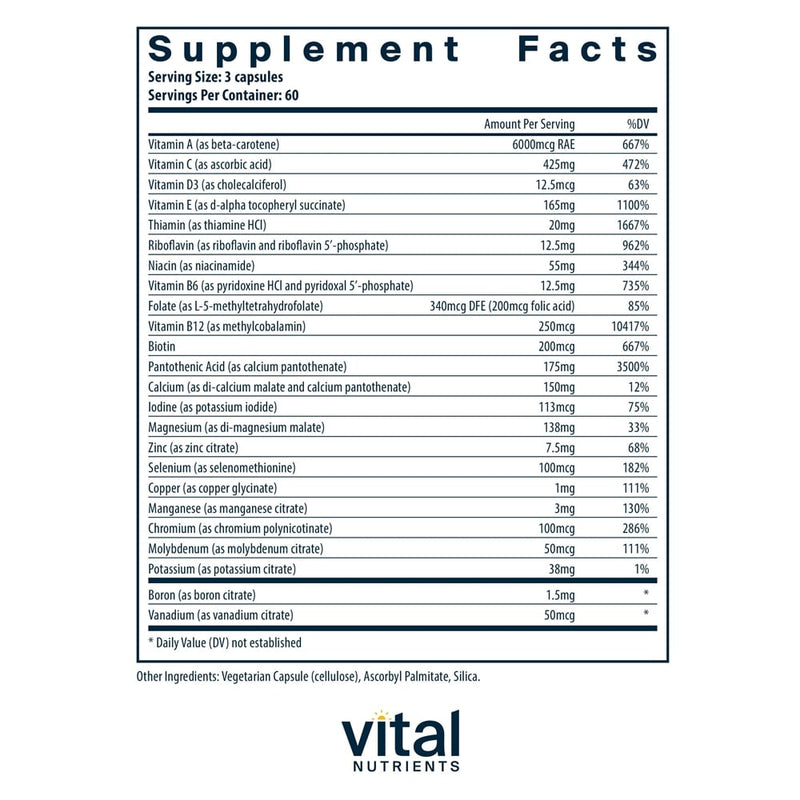 Multi-Nutrients 2 Vital Nutrients supplements