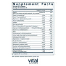 multi-nutrients without boron copper & iron vital nutrients supplement facts
