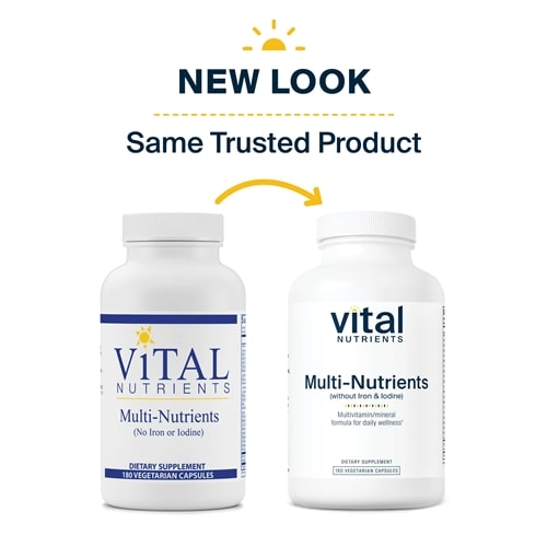 Multi-Nutrients No Iron & Iodine Vital Nutrients new look