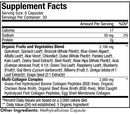 multi collagen raw greens codeage supplement facts