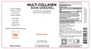 multi collagen raw greens codeage label
